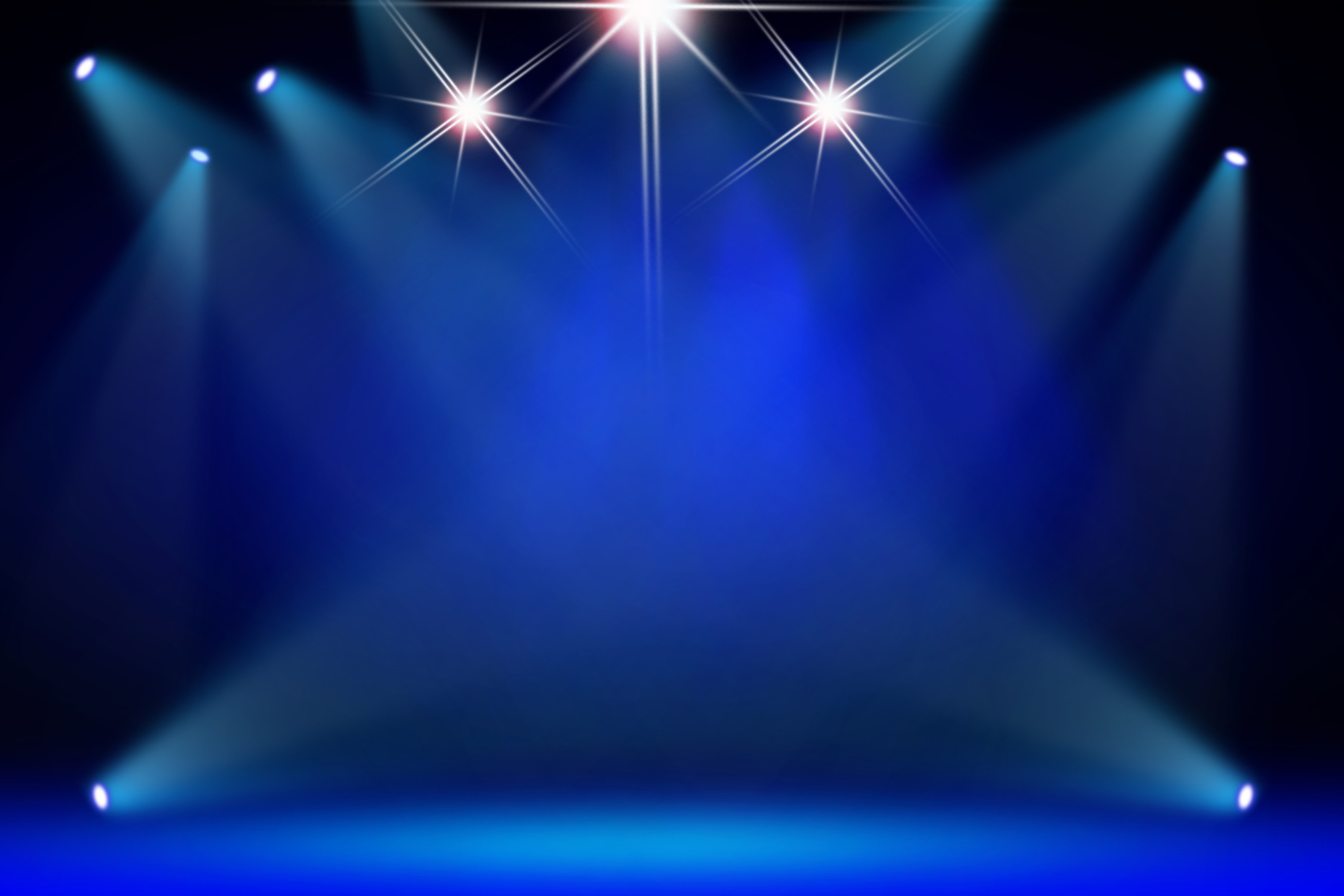 Blue stage theater background
